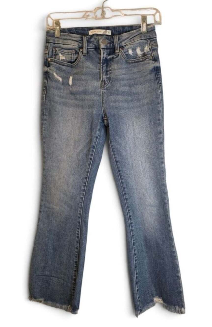 Altar'd State Distressed Cropped Flare Jeans Size 26